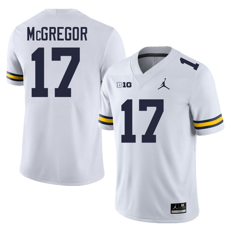 Braiden McGregor Michigan Jersey,Michigan Wolverines #17 Braiden McGregor Jersey Youth-White